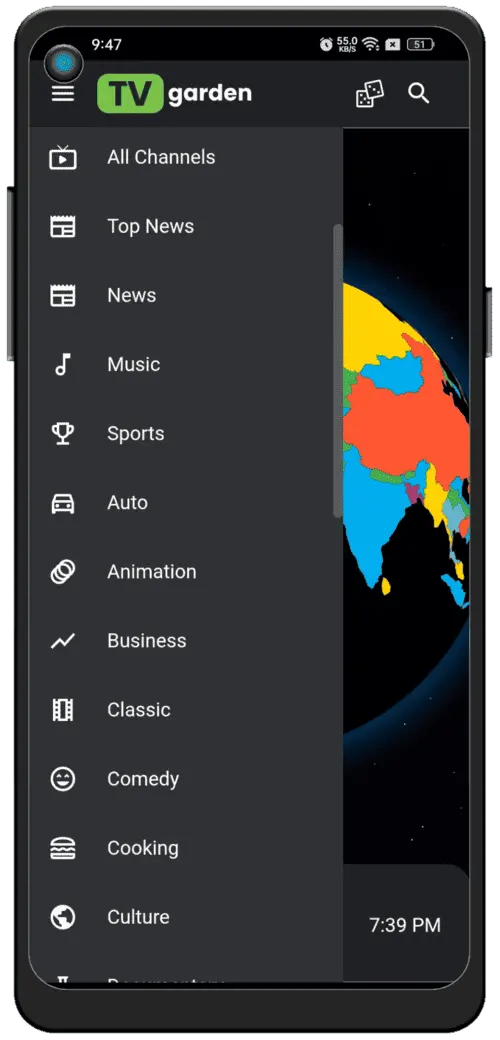 Captura de pantalla de Live TV 3